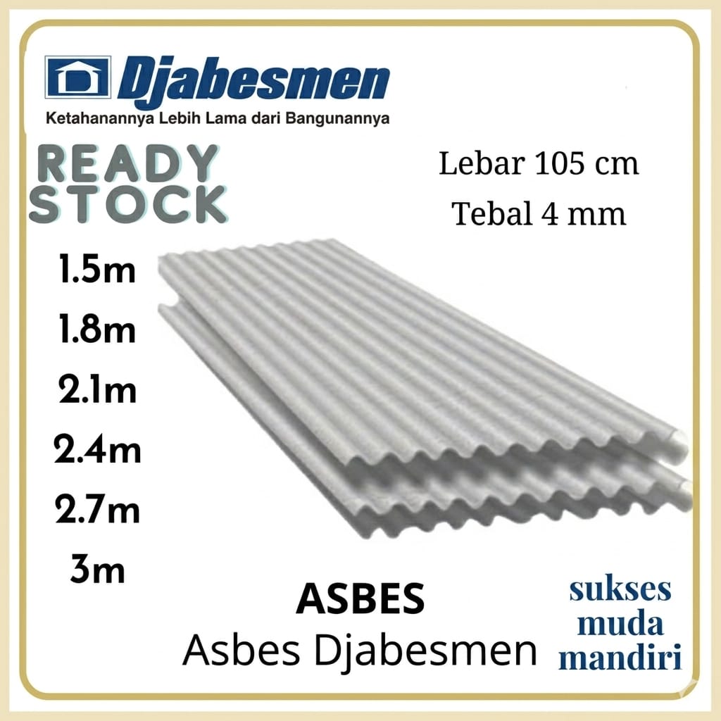 asbes debest 1.50 meter